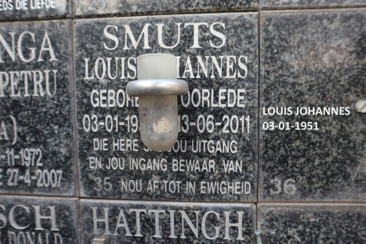 SMUTS Louis ?annes 19??-2011
