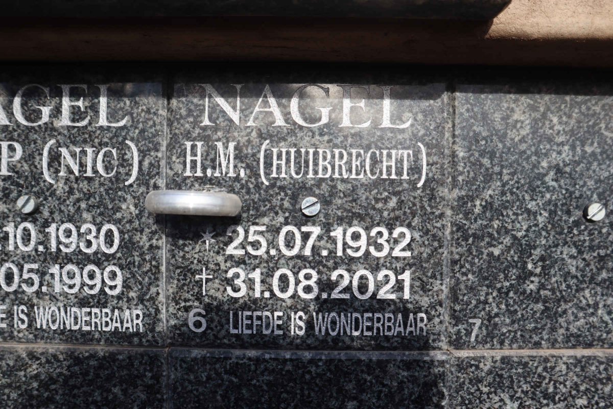 NAGEL H.M. 1932-2021