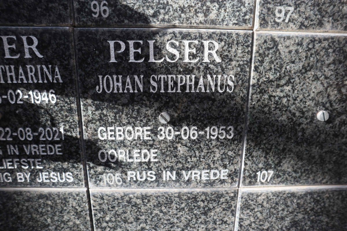 PELSER Johan Stephanus 1953-