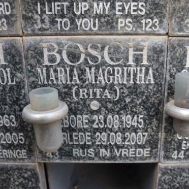 BOSCH Maria Magritha 1945-2007