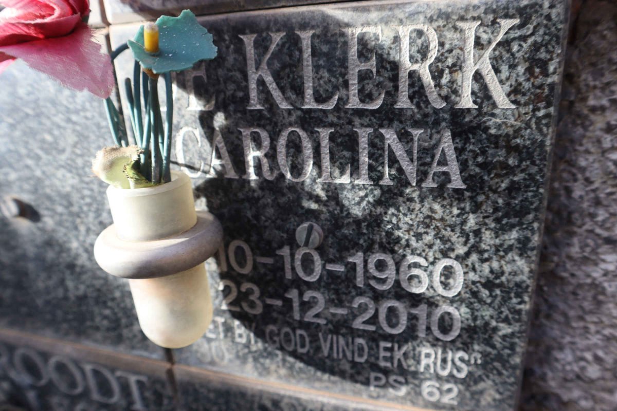 KLERK Carolina, de 1960-2010