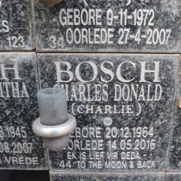 BOSCH Charles Donald 1964-2016