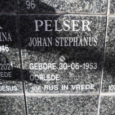PELSER Johan Stephanus 1953-