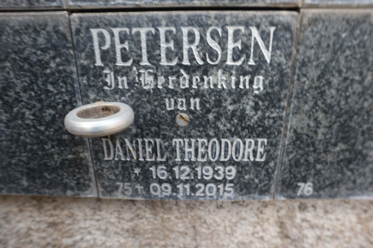 PETERSEN Daniel Theodore 1939-2015
