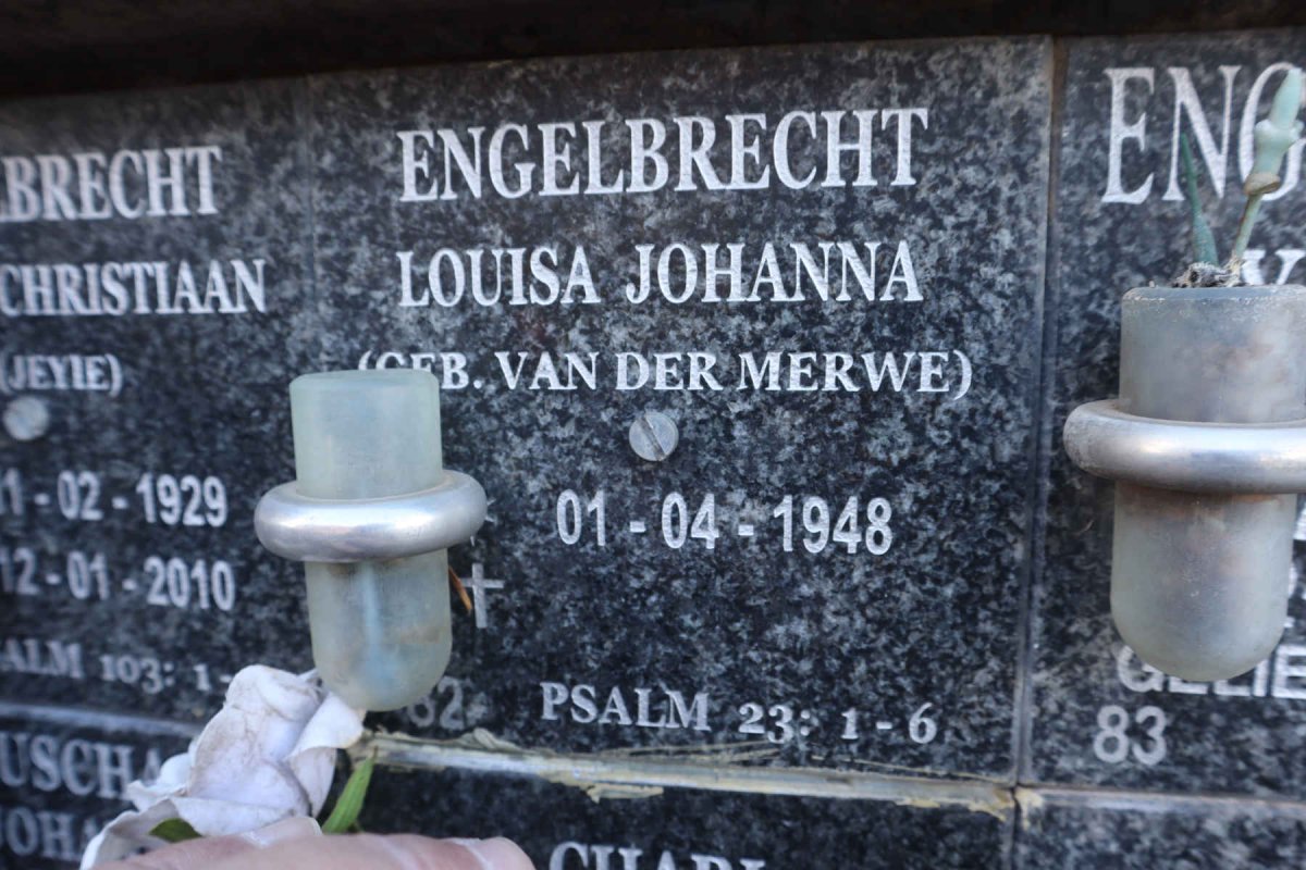 ENGELBRECHT Louisa Johanna nee VAN DER MERWE 1948-