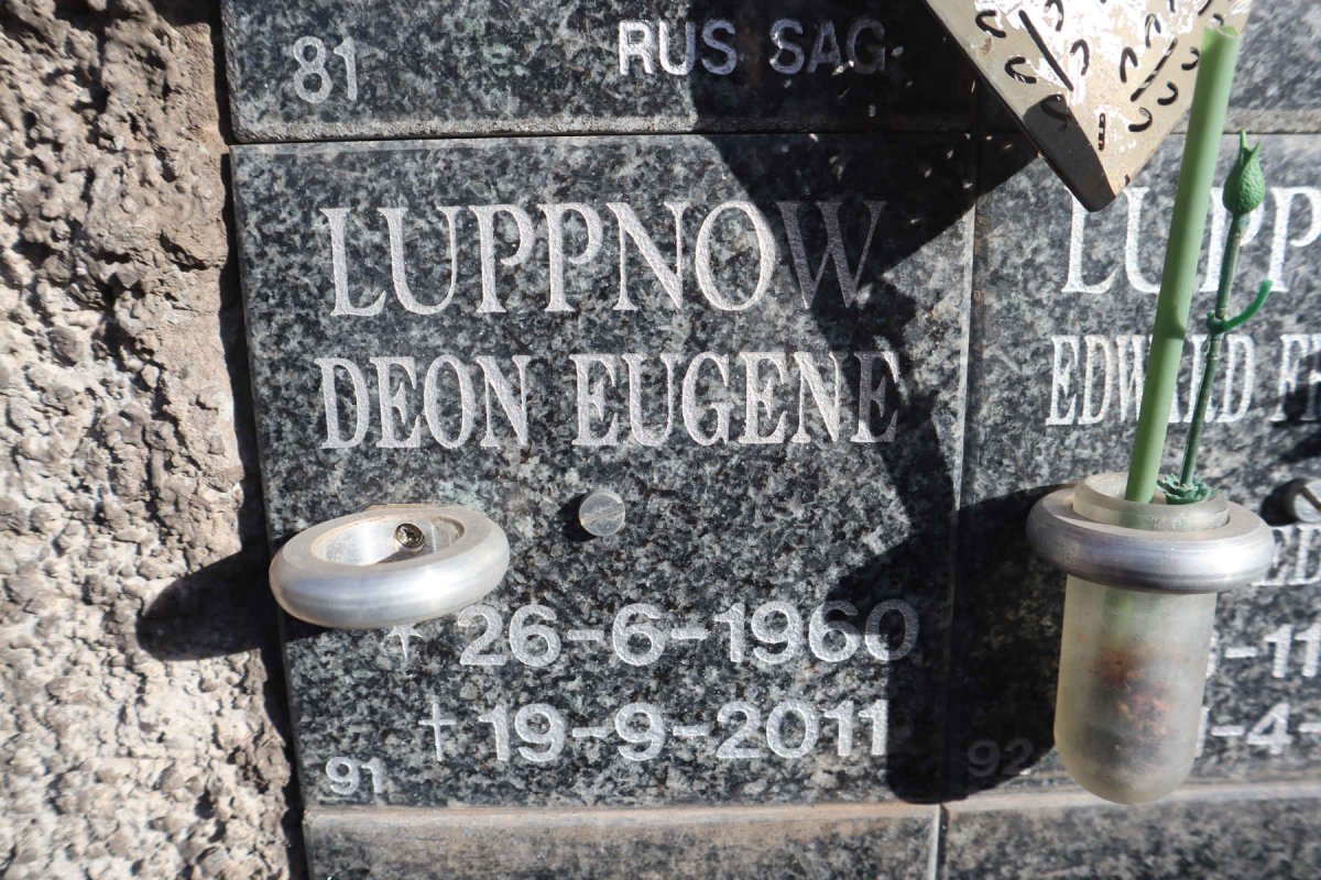 LUPPNOW Deon Eugene 1960-2011