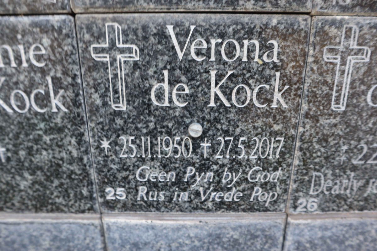 KOCK Verona, de 1950-2017