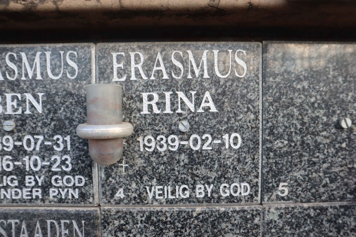 ERASMUS Rina 1939-