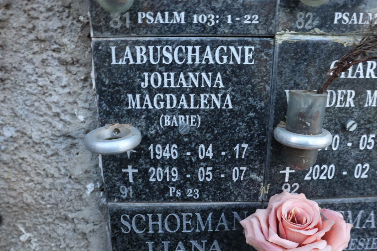 LABUSCHAGNE Johanna Magdalena 1946-2019