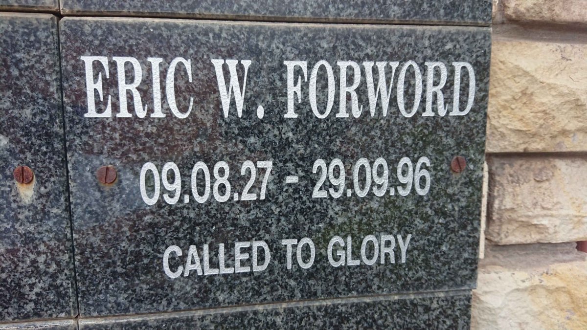 FORWORD Eric W. 1927-1996