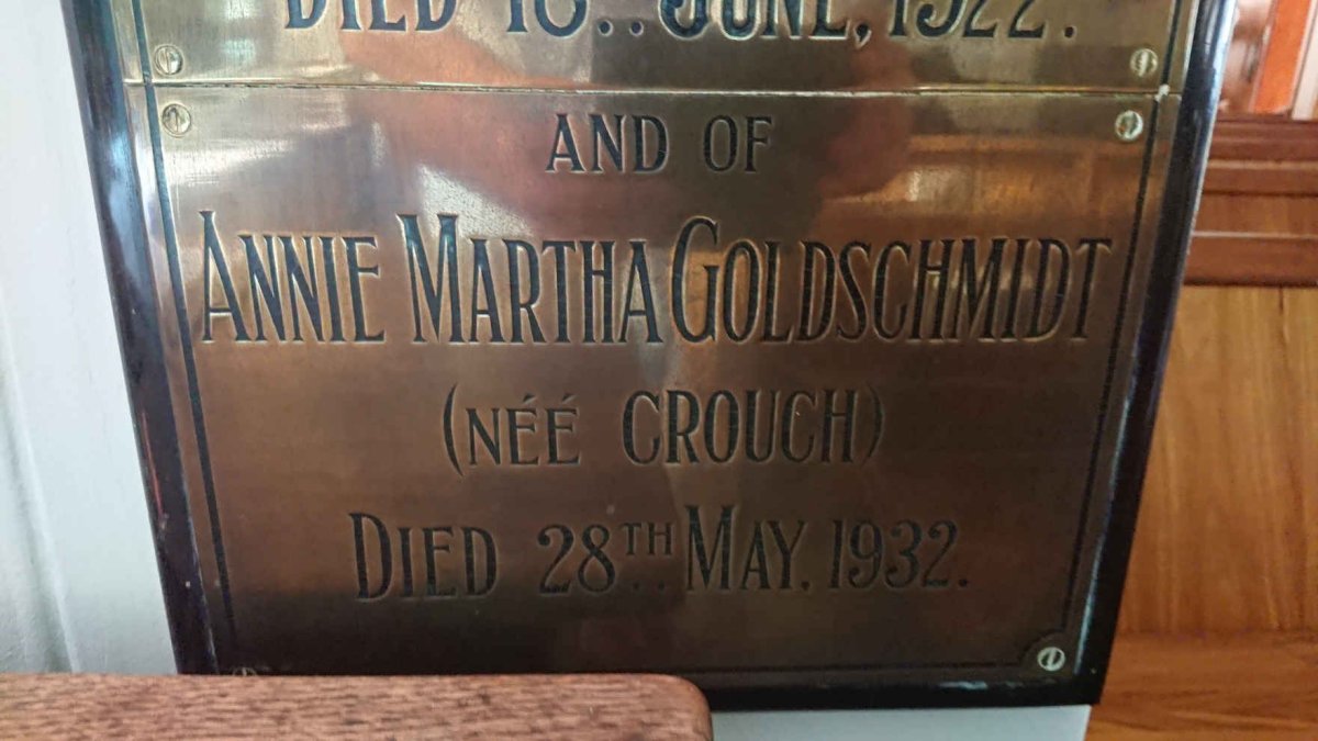 GOLDSCHMIDT Annie Martha nee CROUCH -1932