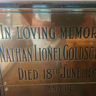 GOLDSCHMIDT Nathan Lionel -1922