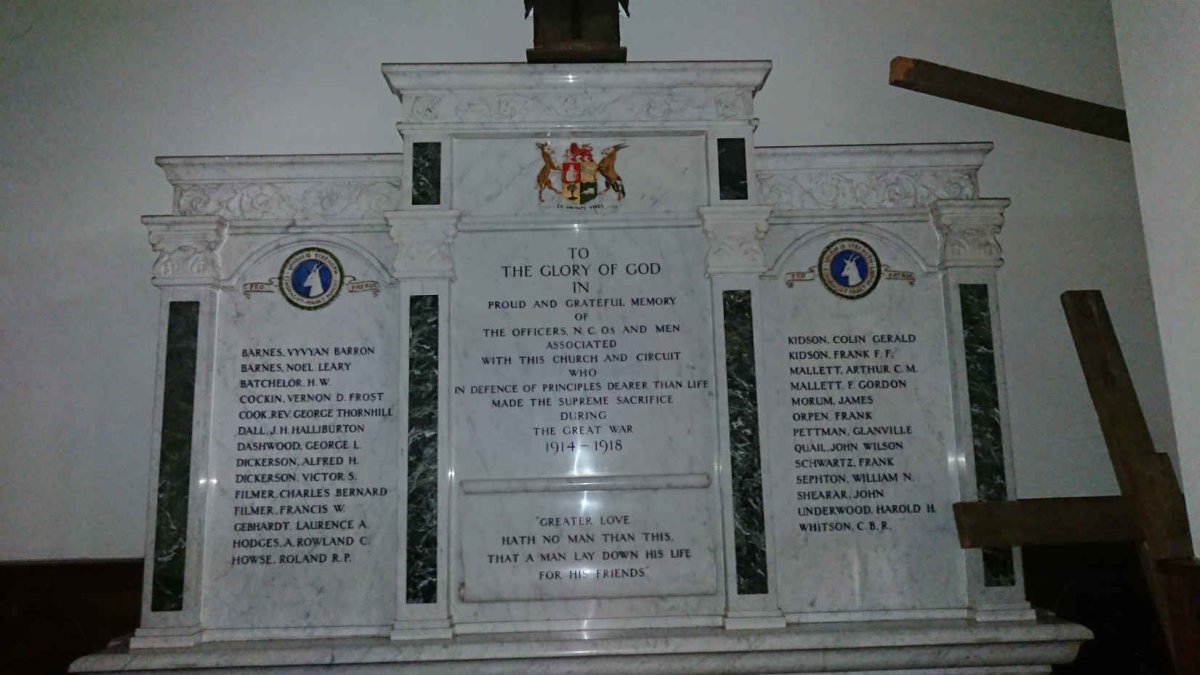 1. WORLD WAR I MEMORIAL 1914-1918