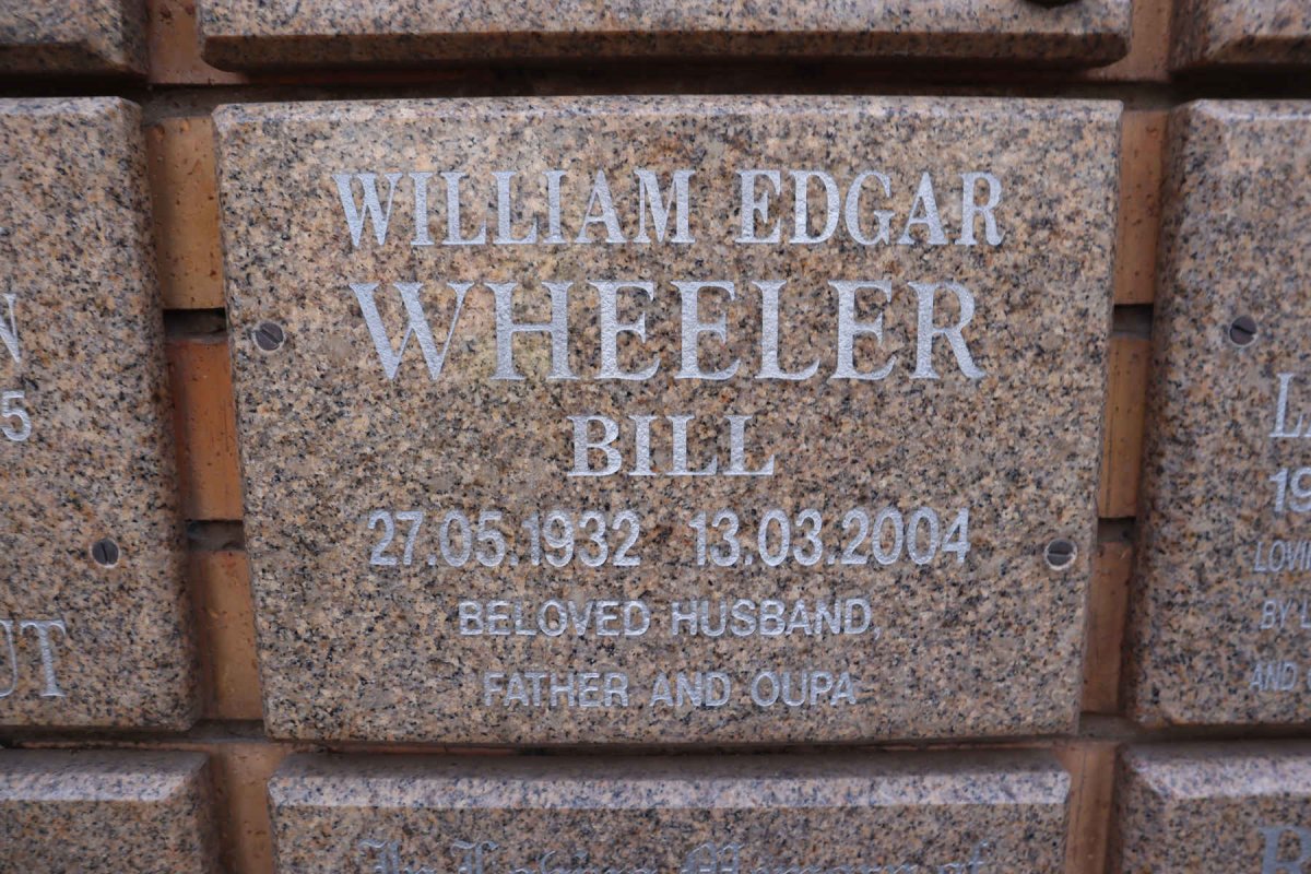 WHEELER William Edgar 1932-2004