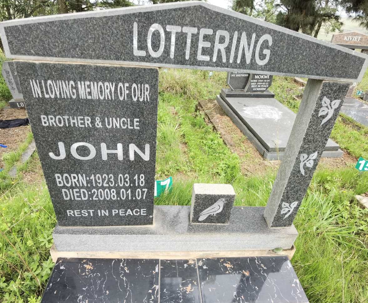 LOTTERING John 1923-2008