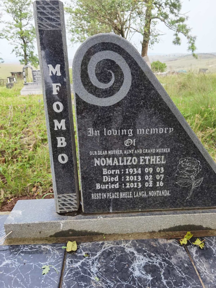 MFOMBO Nomalizo Ethel 1934-2013
