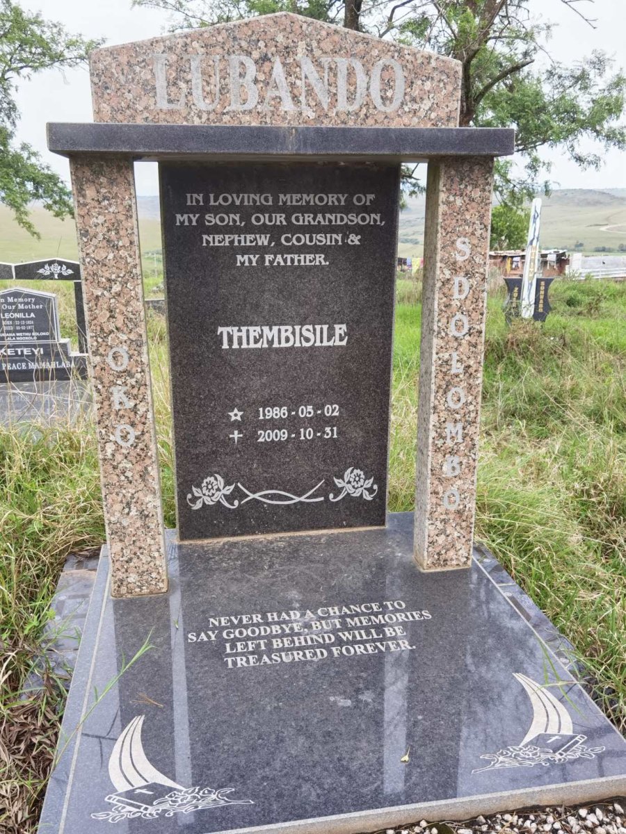 LUBANDO Thembisile 1986-2009