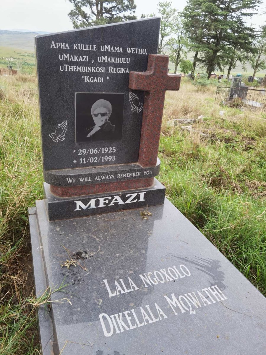 MFAZI Uthembinkosi Regina 1925-1993