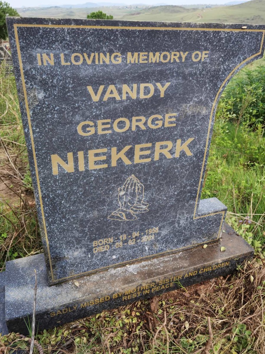 NIEKERK Vandy George 195?-2001