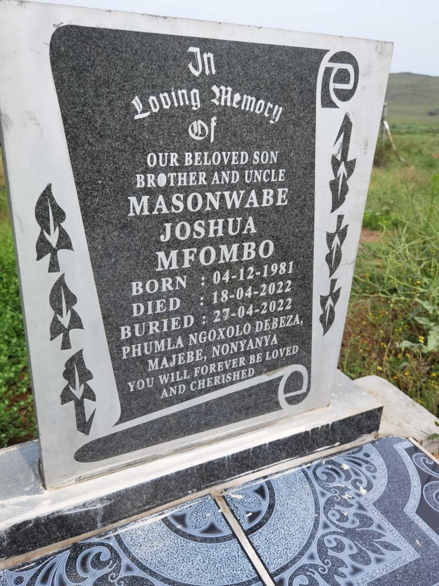 MFOMBO Masonwabe Joshua 1981-2022