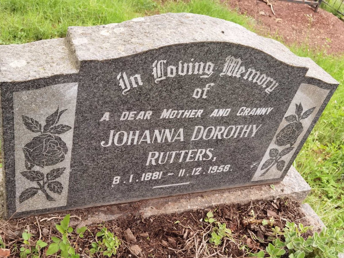 RUTTERS Johanna Dorothy 1881-1958