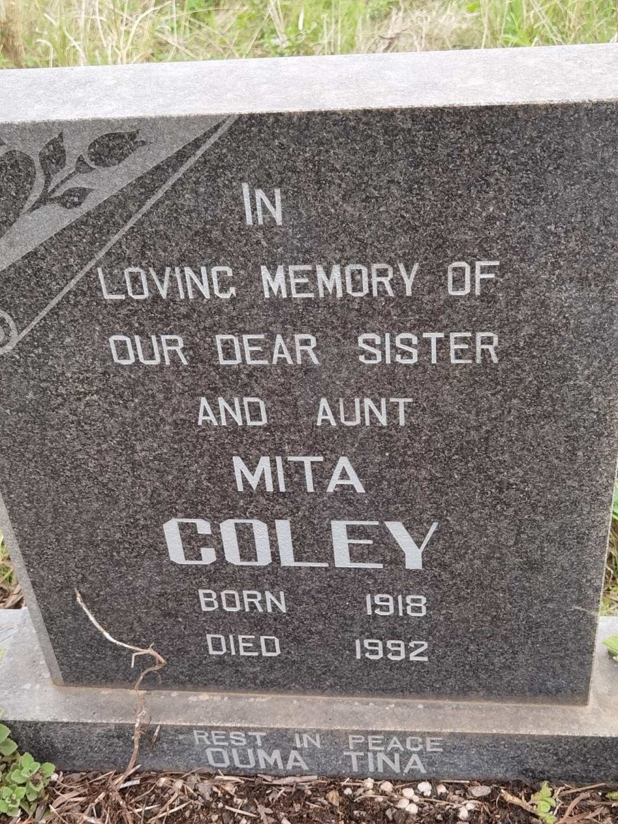 COLEY Mita 1918-1992