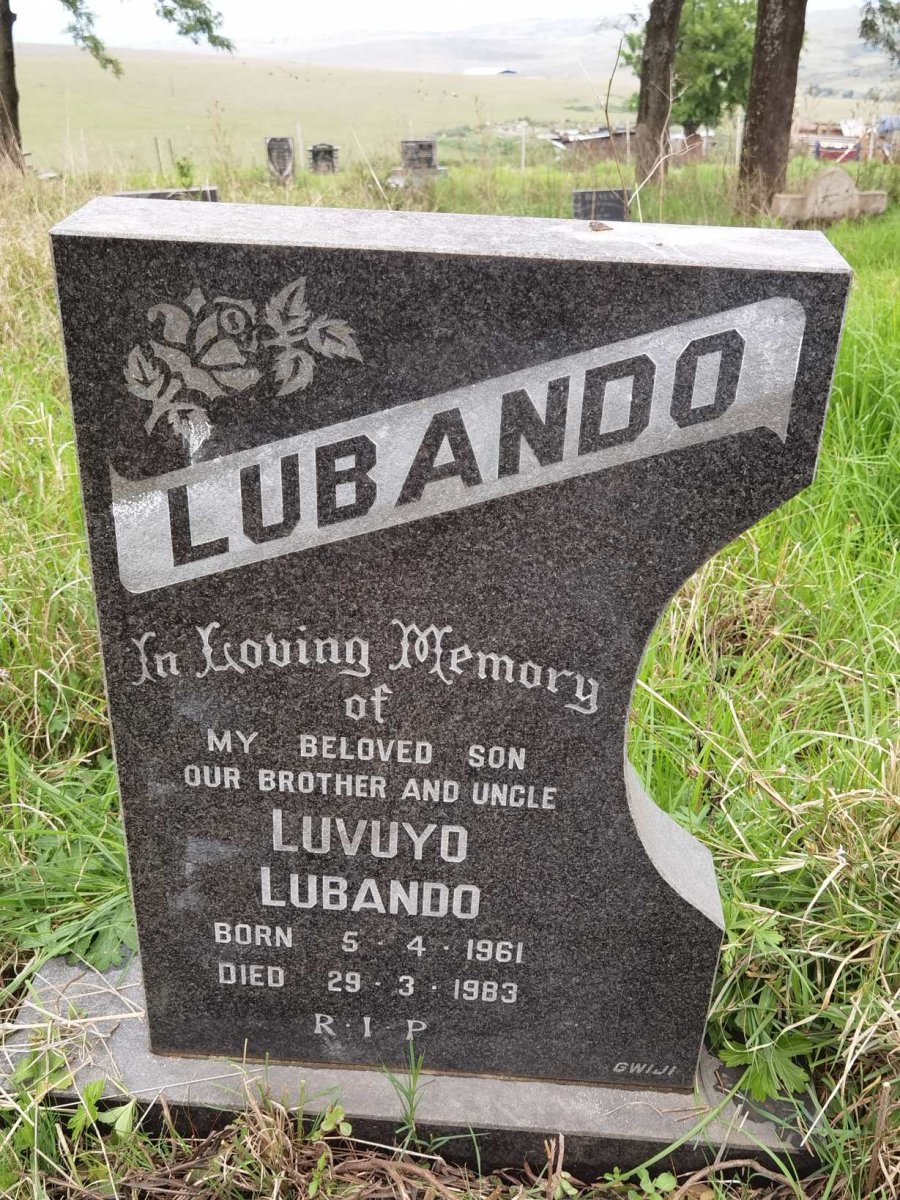 LUBANDO Luvuyo 1961-1983