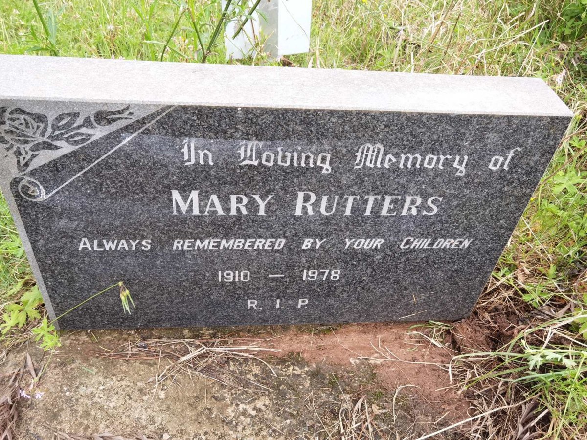 RUTTERS Mary 1910-1978