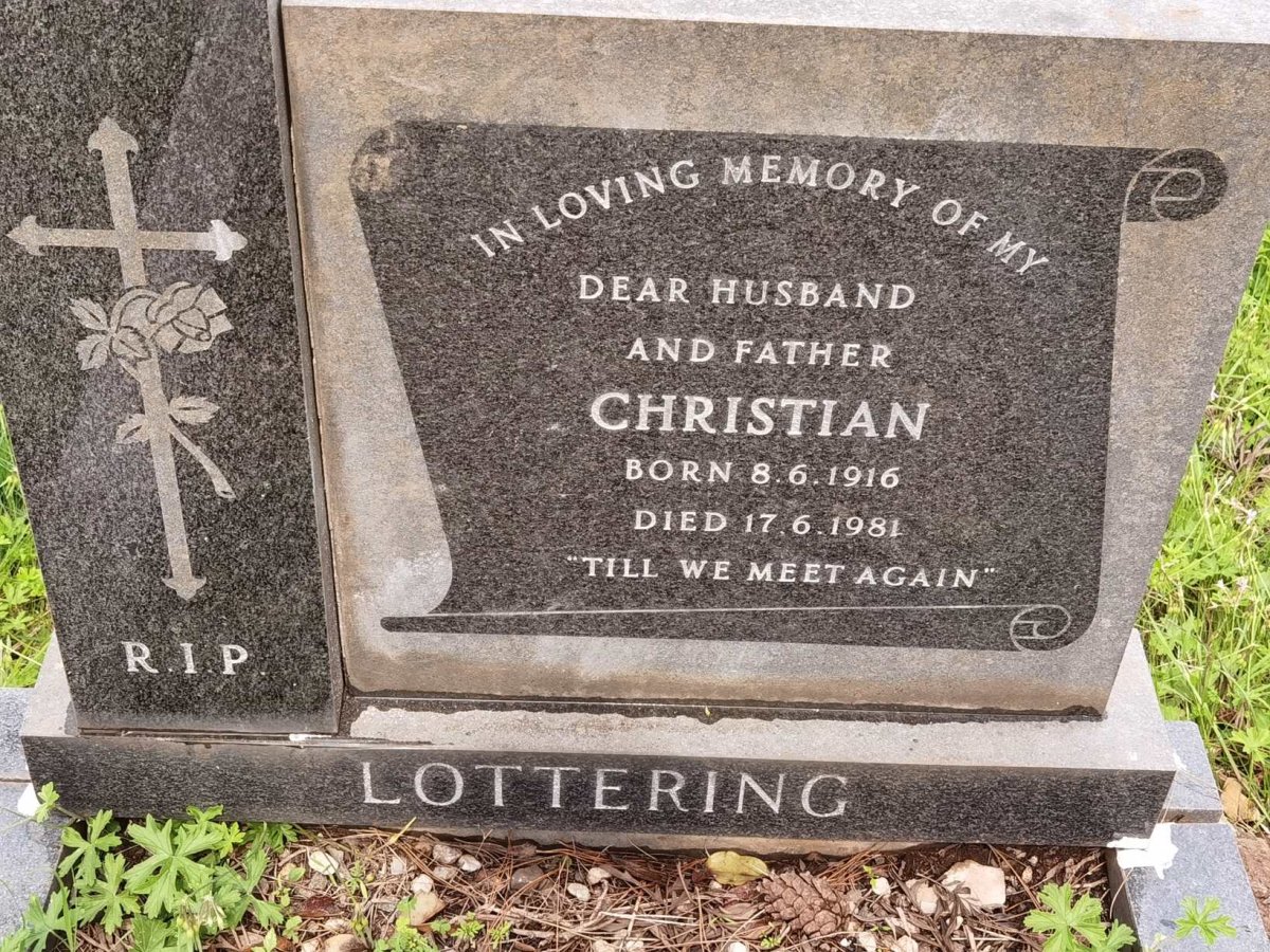 LOTTERING Christian 1916-1981