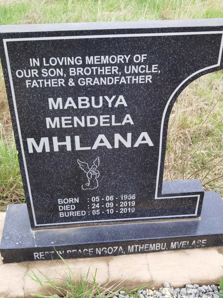 MHLANA Mabuya Mandela 1956-2019