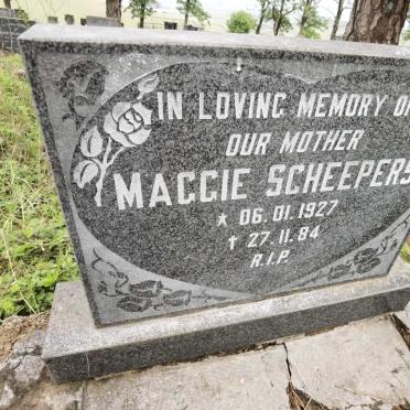 SCHEEPERS Maggie 1927-1984