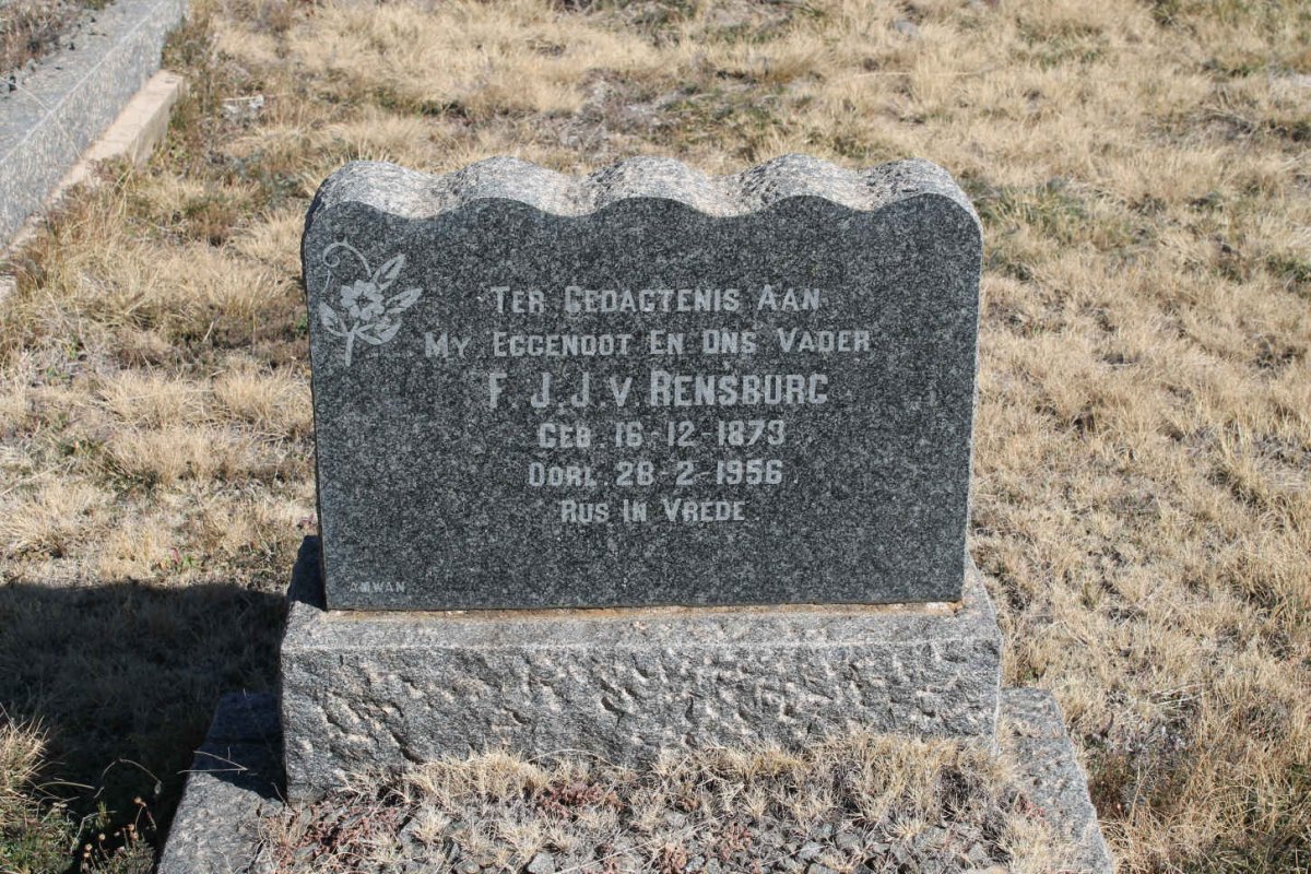 RENSBURG F.J., J. v. 1873-1956