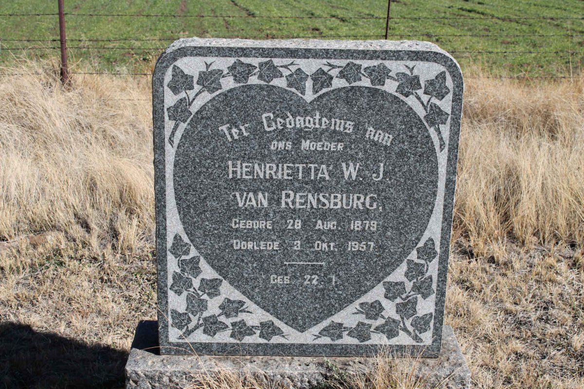RENSBURG Henrietta W., J. v. 1879-1957