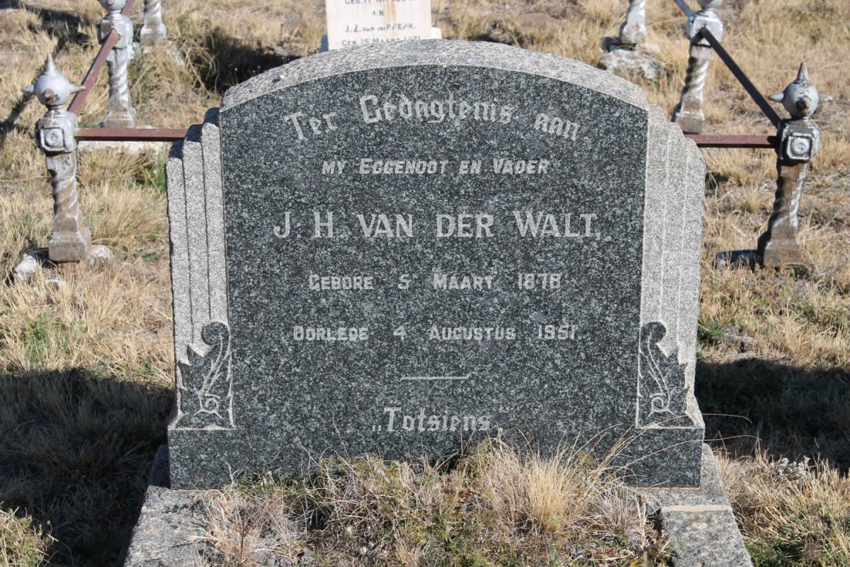 WALT J.H., van der 1878-1951
