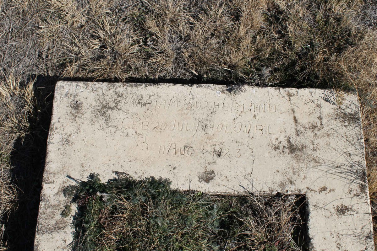 SUTHERLAND Maria M. 1904-1923