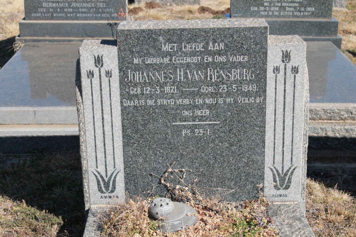 RENSBURG Johannes H., van 1871-1949