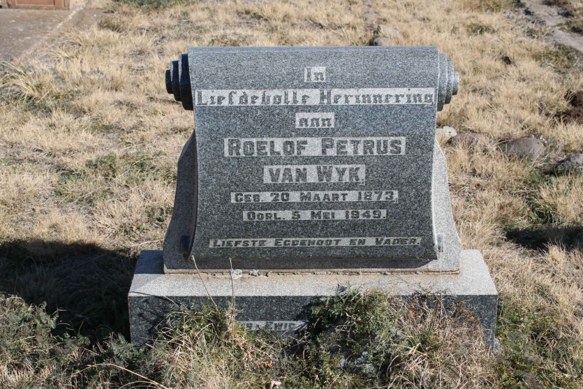WYK Roelof Petrus, van 1873-1949