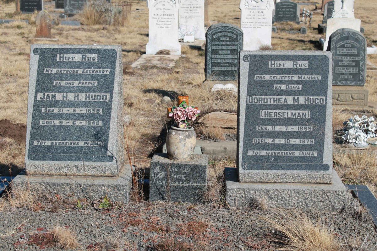HUGO Jan H.H. 1899-1948 &amp; Dorothea M. HERSELMAN 1899-1979