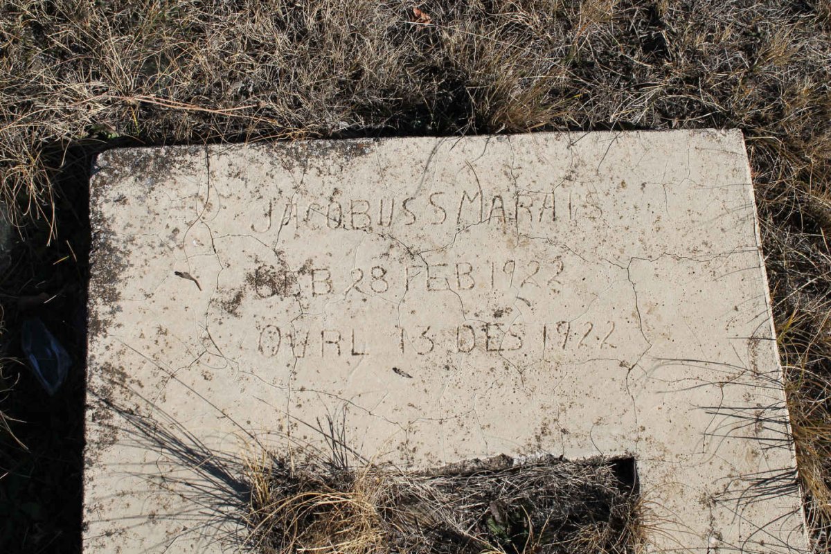 MARAIS Jacobus S. 1922-1922