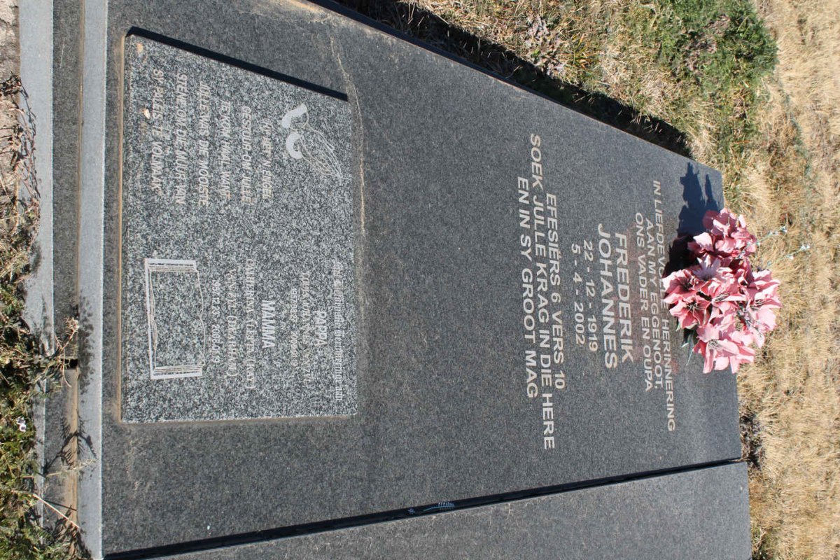 ZYL Frederik Johannes, van 1919-2002 :: ZYL Louis Johannes, van 1957-2008 &amp; Catherina Aletta DEARHAM 1957-2008