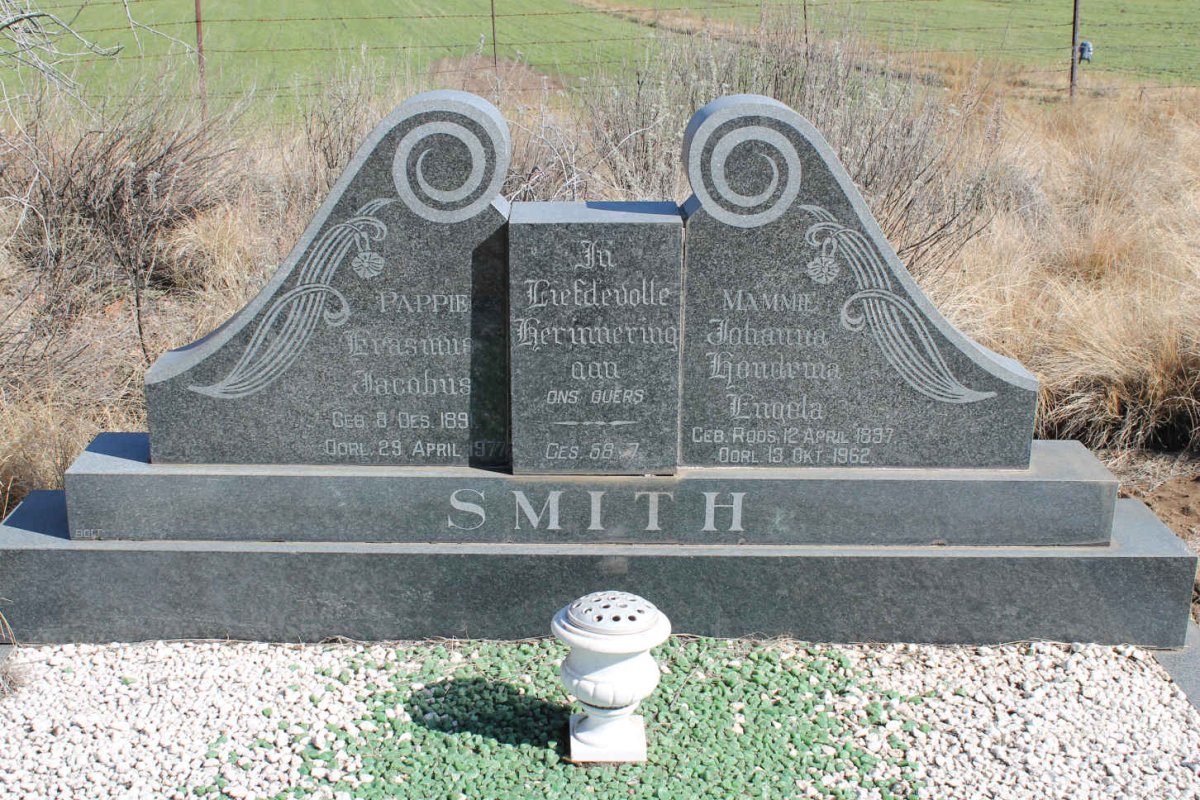 SMITH Erasmus Jacobus 1891-1977 &amp; Johanna Hendrina Engela ROOS 1897-1962