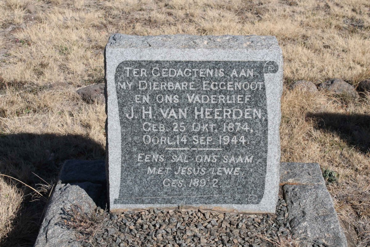 HEERDEN J.H., van 1874-1944