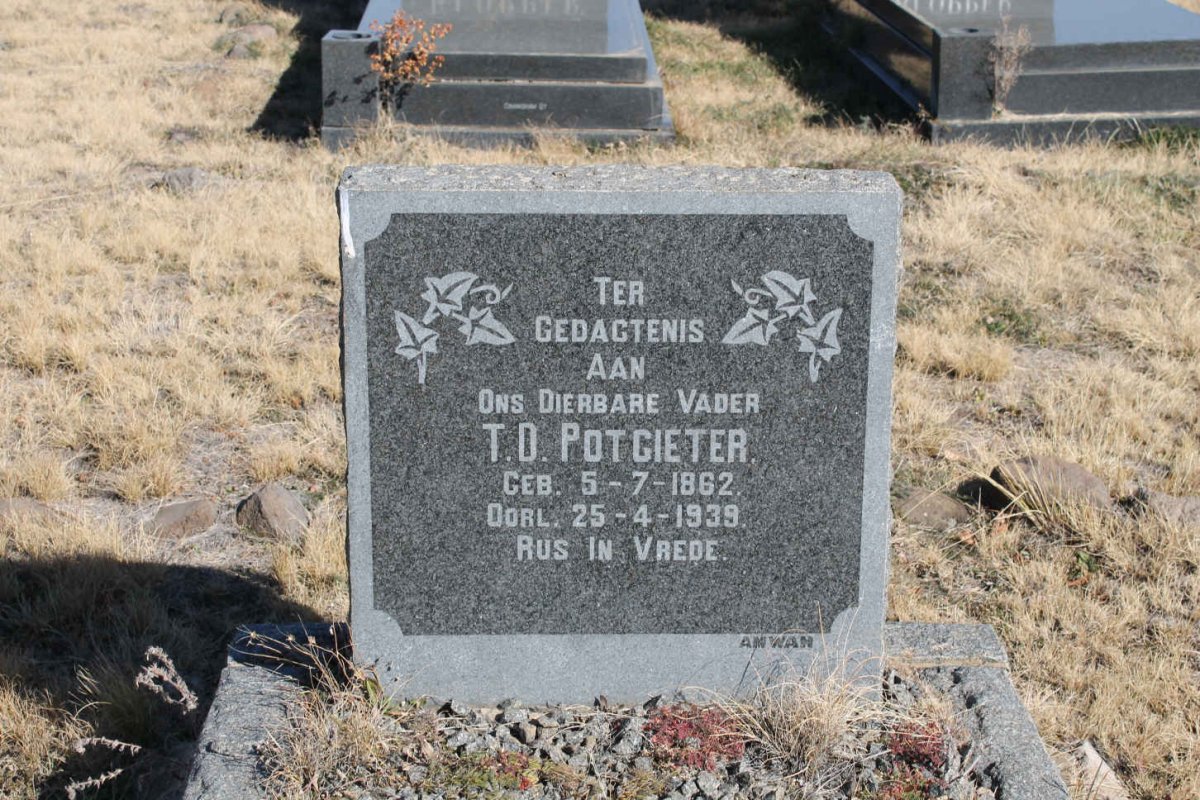 POTGIETER T.D. 1862-1939