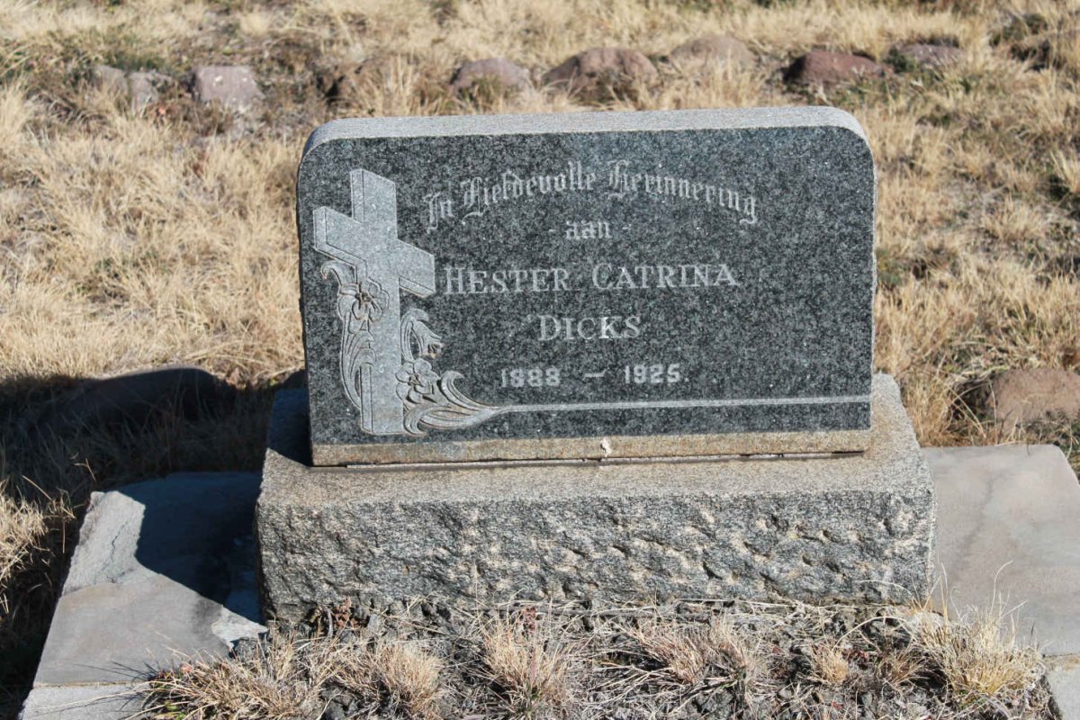 DICKS Hester Catrina 1888-1925