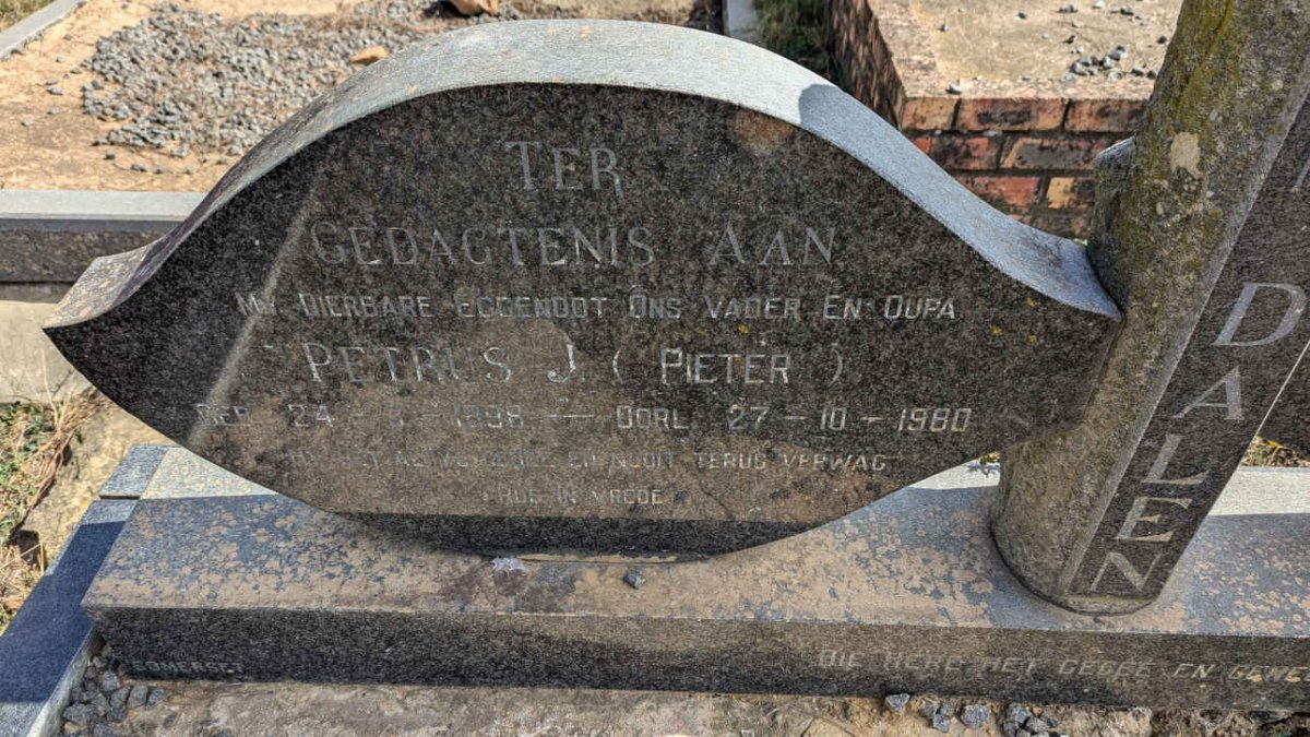 DALEN Petrus J., van 1888- 1980 