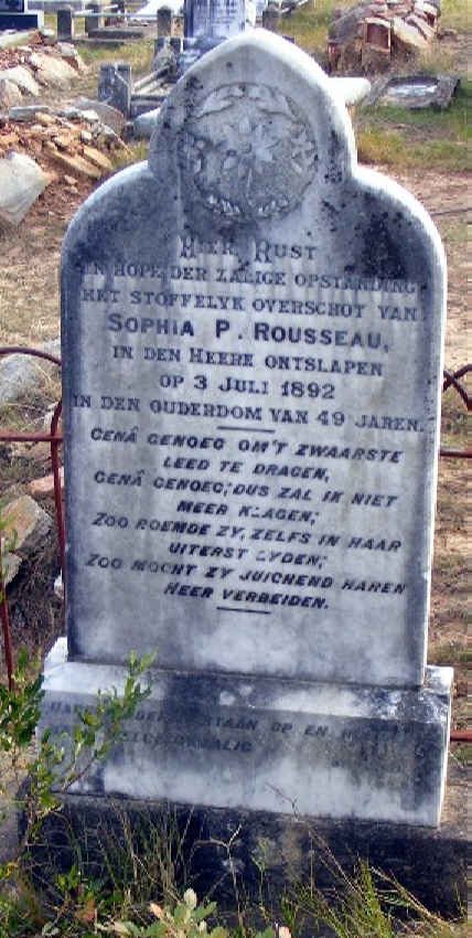 ROUSSEAU Sophia P. -1892