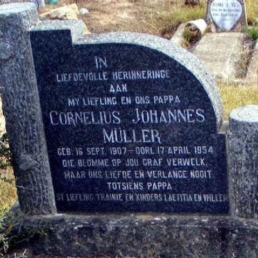 MÜLLER Cornelius Johannes 1907-1954