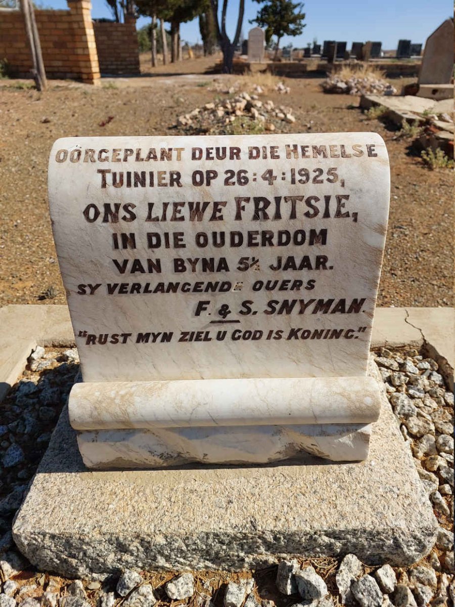 SNYMAN Fritsie -1925