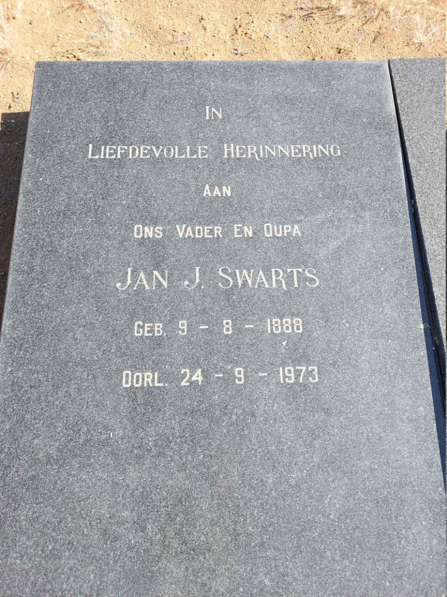 SWARTS Jan J. 1888-1973