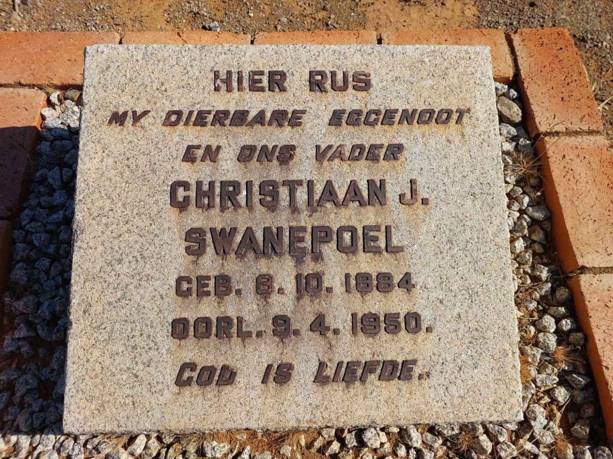 SWANEPOEL Christiaan J. 1884-1950